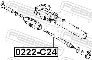 Tirante da direção FEBEST ref. 0222-C24