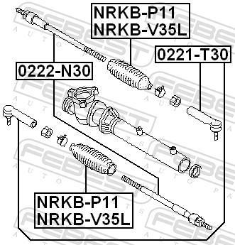 Tirante da direção FEBEST 0222-N30