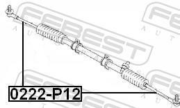 Tirante da direção FEBEST ref. 0222-P12