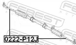 Tirante da direção FEBEST ref. 0222-P12J