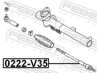 Tirante da direção FEBEST ref. 0222-V35