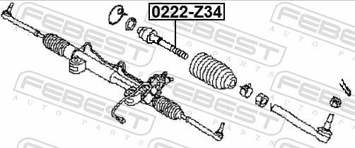 Tirante da direção FEBEST ref. 0222-Z34
