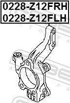 Fusée d'essieu, suspension de roue FEBEST ref. 0228-Z12FRH