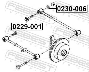 Vis de correction du carrossage FEBEST ref. 0229-001
