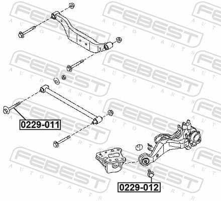 Vis de correction du carrossage FEBEST 0229-011