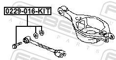 Vis de correction du carrossage FEBEST ref. 0229-016-KIT