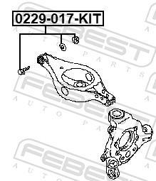 Tornillo corrector de inclinación FEBEST ref. 0229-017-KIT