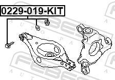 Tornillo corrector de inclinación FEBEST ref. 0229-019-KIT