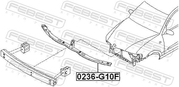 Revêtement avant  FEBEST ref. 0236-G10F