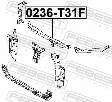 Revestimiento frontal FEBEST ref. 0236-T31F