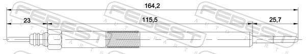 Bougie de préchauffage FEBEST ref. 02642-001