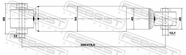 Amortisseurs FEBEST ref. 02650920R