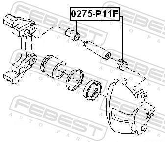 Kit de réparation d'étrier de frein FEBEST ref. 0275-P11F