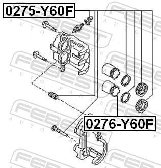 Piston, étrier de frein FEBEST ref. 0276-Y60F