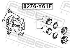 Pinça de travão FEBEST ref. 0276-Y61F