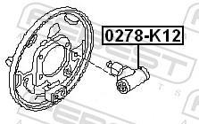 Cylindre de roue FEBEST 0278-K12