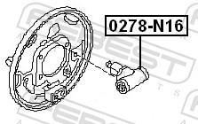 Cylindre de roue FEBEST ref. 0278-N16