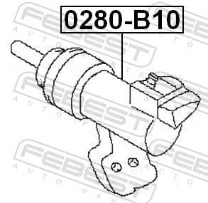 Récepteur d'embrayage (Cylindre récepteur de débrayage) FEBEST ref. 0280-B10