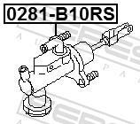 Emetteur d'embrayage (Cylindre émetteur de débrayage) FEBEST ref. 0281-B10RS