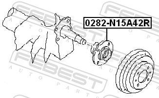 Cubo de rueda FEBEST ref. 0282-N15A42R