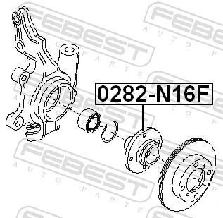 Cubo de rueda FEBEST ref. 0282-N16F