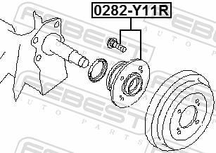 Moyeu de roue (Roulement de roue) FEBEST 0282-Y11R