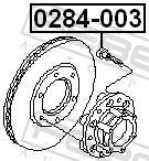 Boulon de roue FEBEST 0284-003