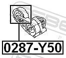 Rolo tensor da correia trapezoidal estriada FEBEST ref. 0287-Y50