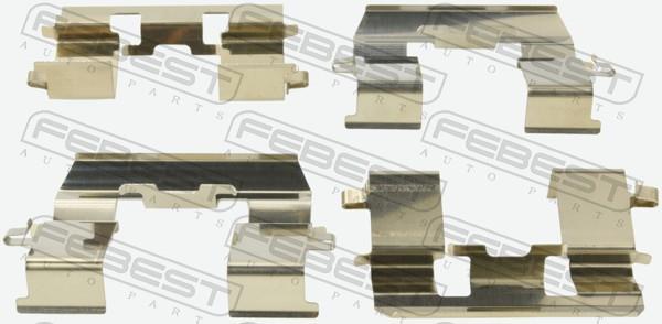 Kit acessórios de pastilhas de travão FEBEST ref. 0303-ACCF