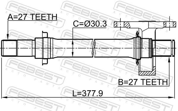 Cardan FEBEST 0312-FKMTRH