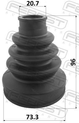 Fole de cardã FEBEST ref. 0315-FK