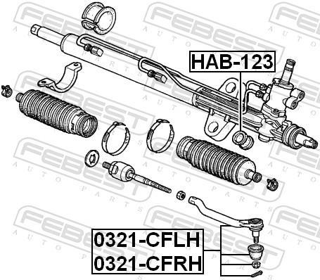 Rótula barra de dirección FEBEST ref. 0321-CFLH