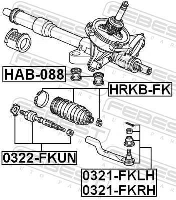 Rotule de direction FEBEST 0321-FKLH