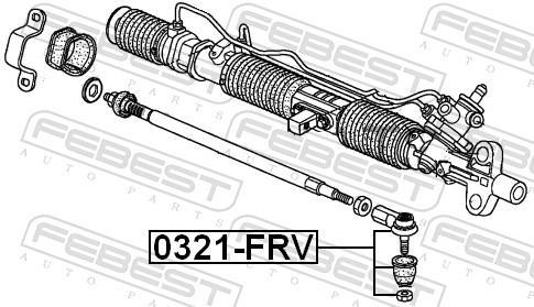 Rótula barra de dirección FEBEST ref. 0321-FRV