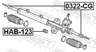 Rotule de direction intérieure FEBEST 0322-CG