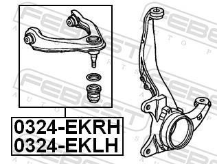 Triangle de suspension FEBEST ref. 0324-EKRH