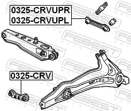 Triângulo, braço de suspensão FEBEST ref. 0325-CRVUPR