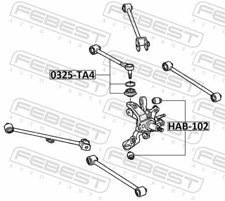 Triangle de suspension FEBEST ref. 0325-TA4