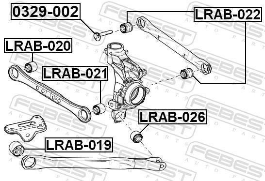 Vis de correction du carrossage FEBEST ref. 0329-002