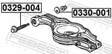 Vis de correction du carrossage FEBEST ref. 0329-004