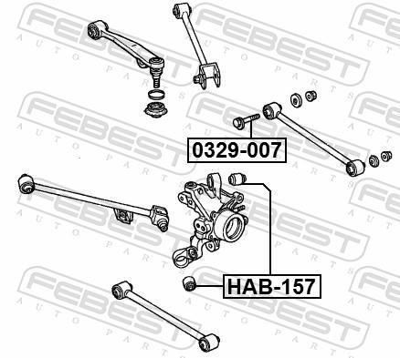 Vis de correction du carrossage FEBEST ref. 0329-007