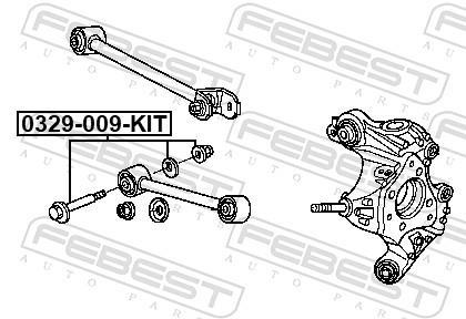 Vis de correction du carrossage FEBEST ref. 0329-009-KIT