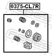 Kit de réparation d'étrier de frein FEBEST ref. 0375-CL7R