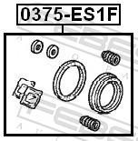 Kit de réparation d'étrier de frein FEBEST ref. 0375-ES1F