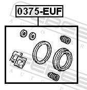Kit reparação de pinça de travão FEBEST ref. 0375-EUF