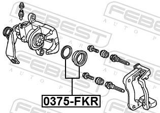 Kit de réparation d'étrier de frein FEBEST ref. 0375-FKR
