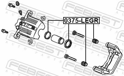 Kit de réparation d'étrier de frein FEBEST ref. 0375-LEGR
