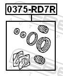 Kit de réparation d'étrier de frein FEBEST 0375-RD7R