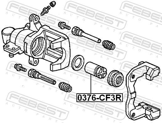 Pinça de travão FEBEST ref. 0376-CF3R