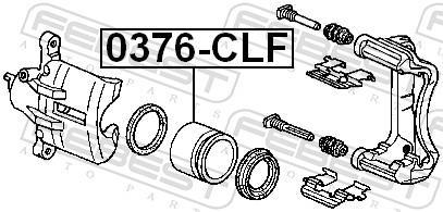 Piston, étrier de frein FEBEST ref. 0376-CLF